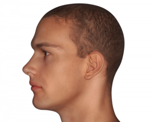 man side profile