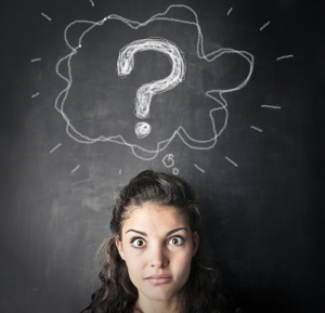 woman with question over head