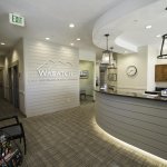 Front desk and reception area