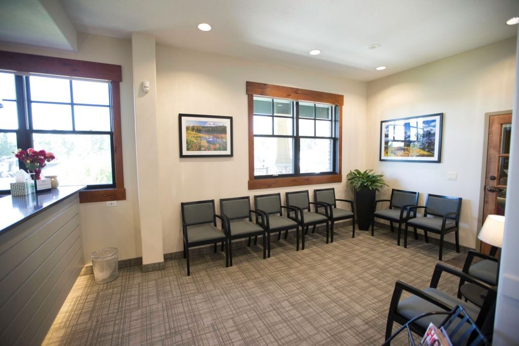 Several chairs in the waiting room