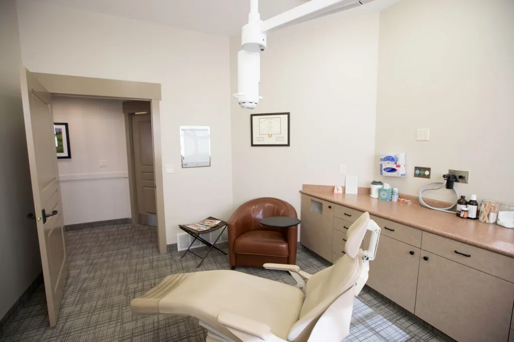Consultation room with dental chair
