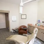 Consultation room with dental chair