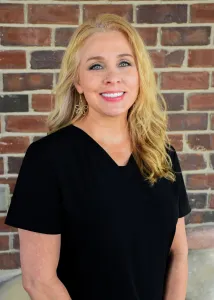 Smiling woman from the staff